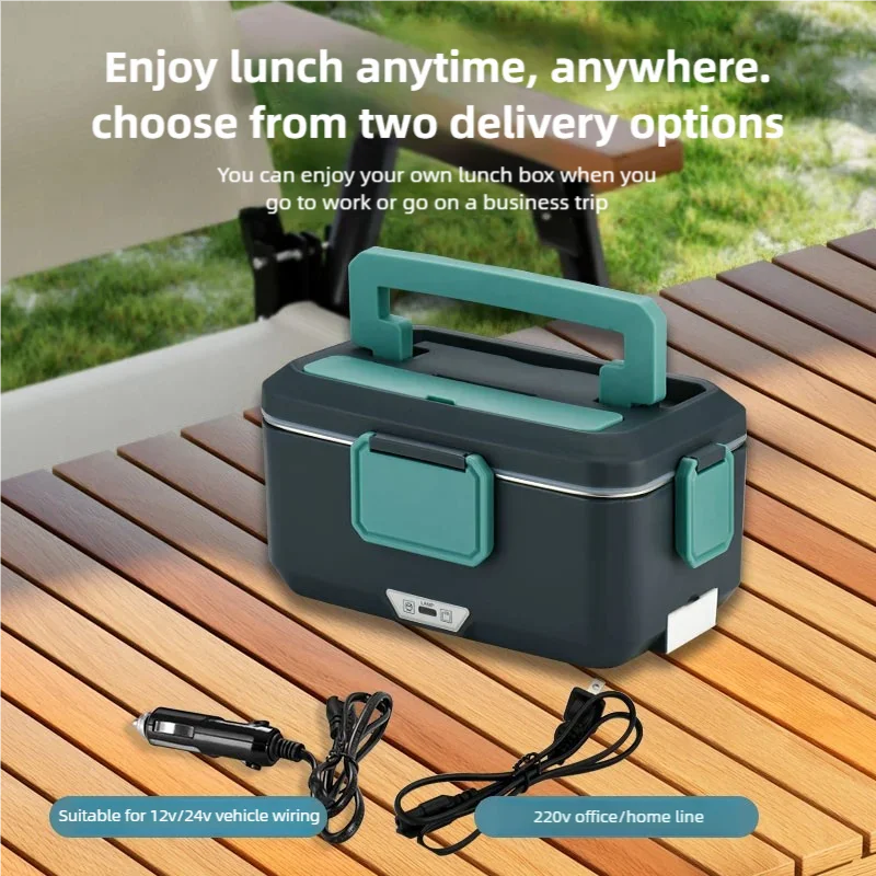 LunchBox Électrique Chauffante 3,5 L — Inox 304, 90 W, 220 V / 12-24 V Voiture