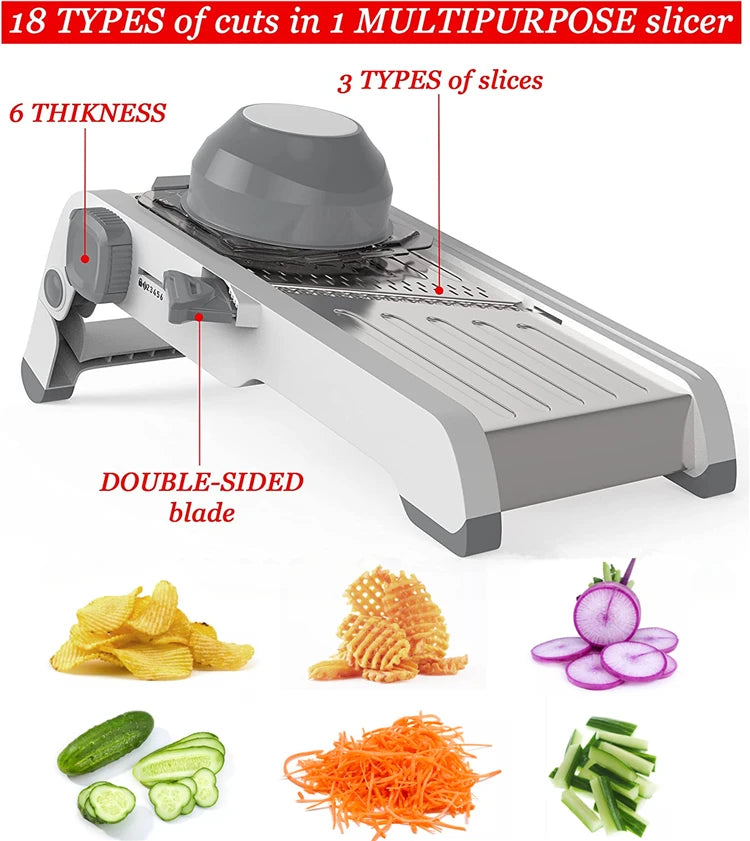 râpe à légumes avec lames interchangeables