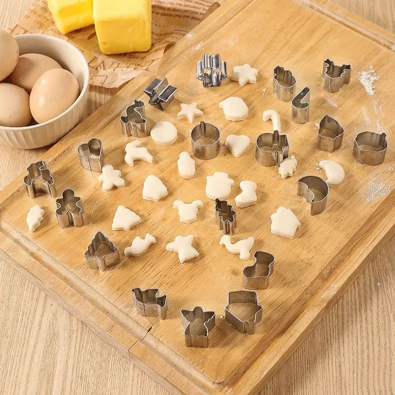 Set de 20 Emporte-Pièces en Acier Inoxydable - Thème de Noël emportepieces
