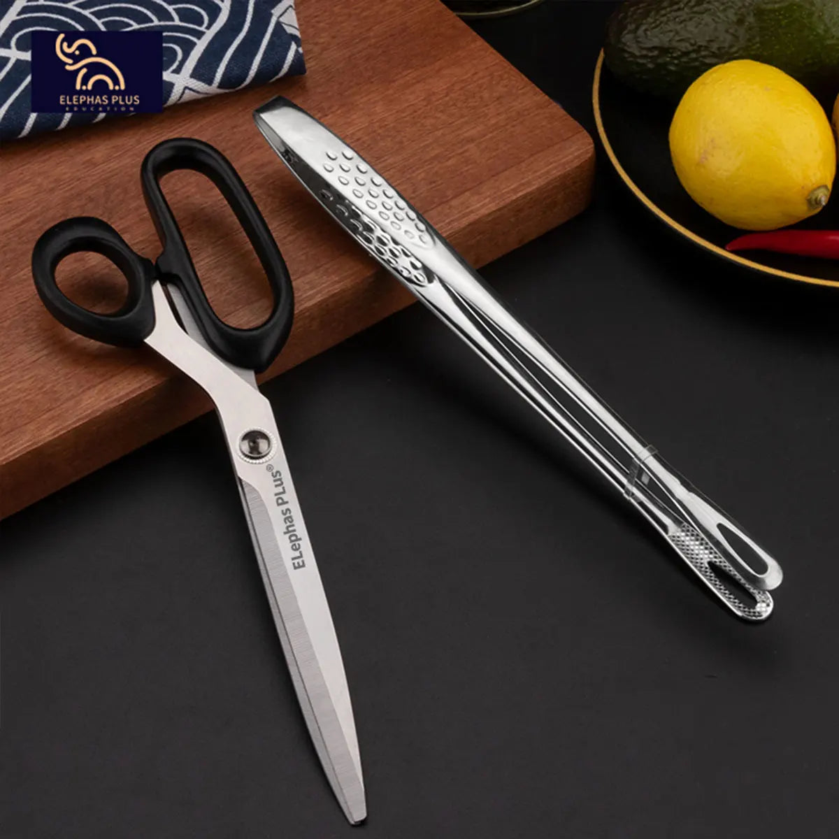 ciseaux élégants en inox pour les chefs