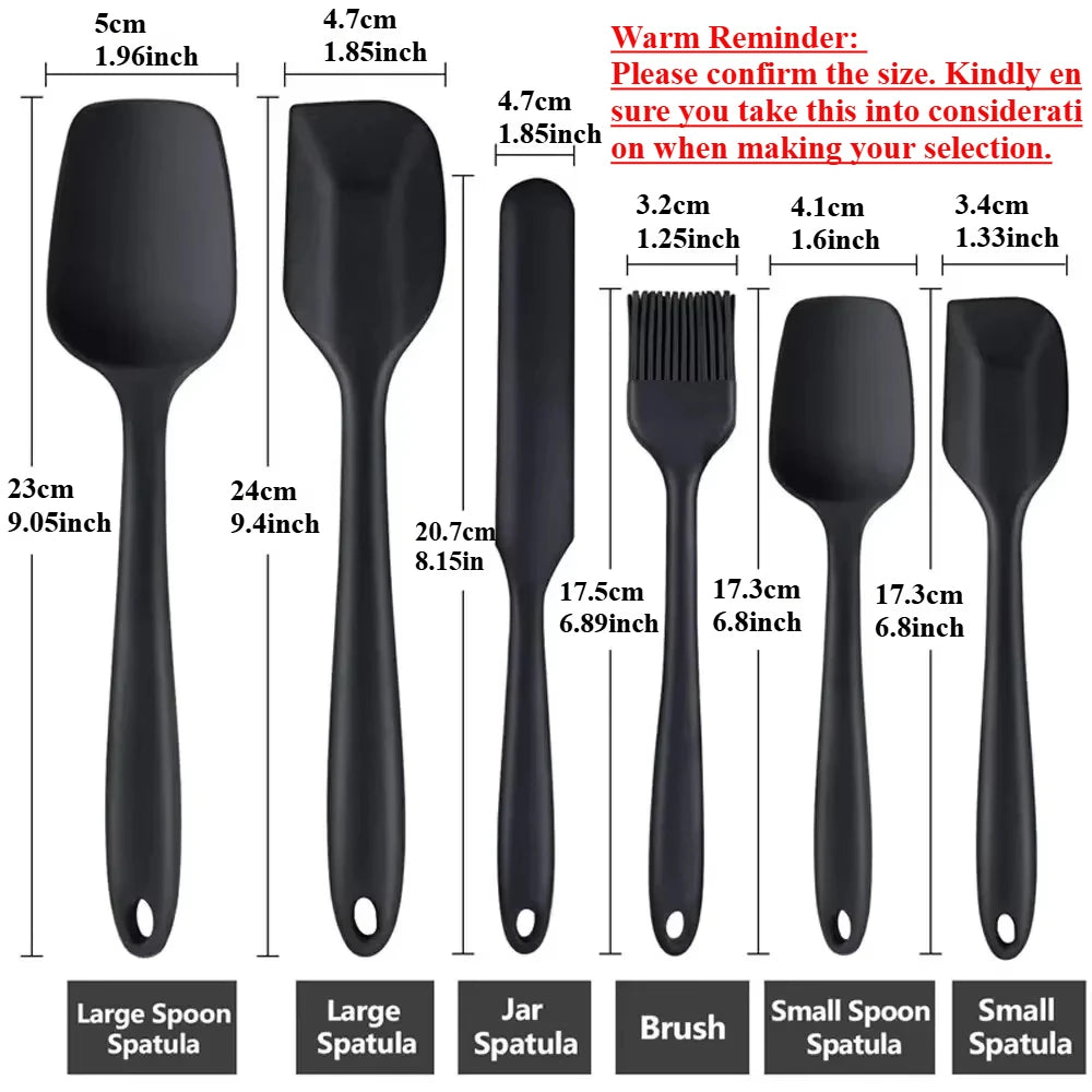 set complet d'ustensiles de cuisine en silicone