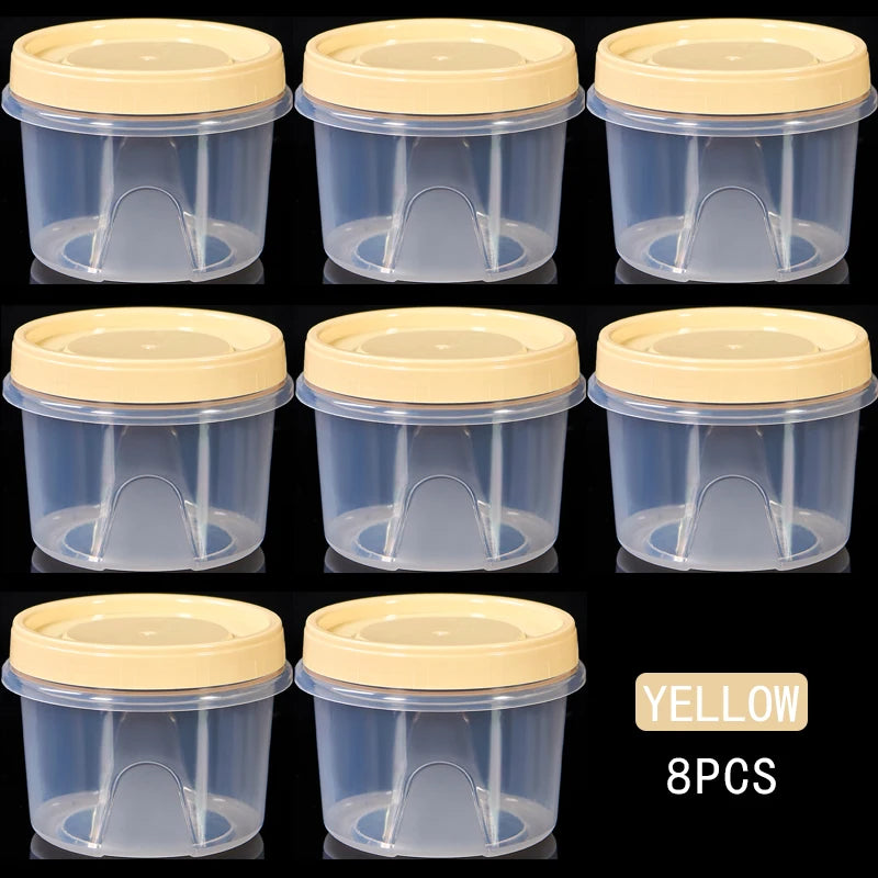 Boîte de Rangement Frigo Hermétique 500ml | 8 Pièces Empilables
