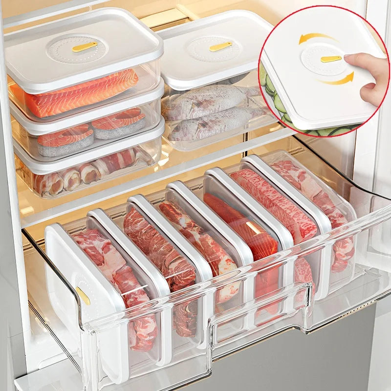 bac de stockage alimentaire transparent