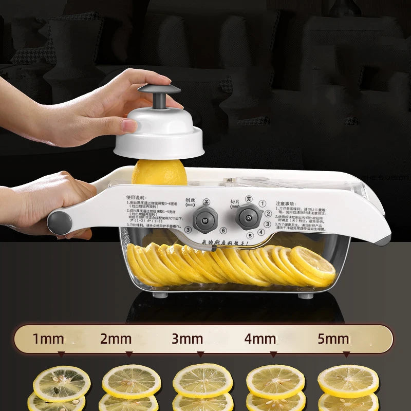 mandoline multifonction pour coupe légumes et fruits