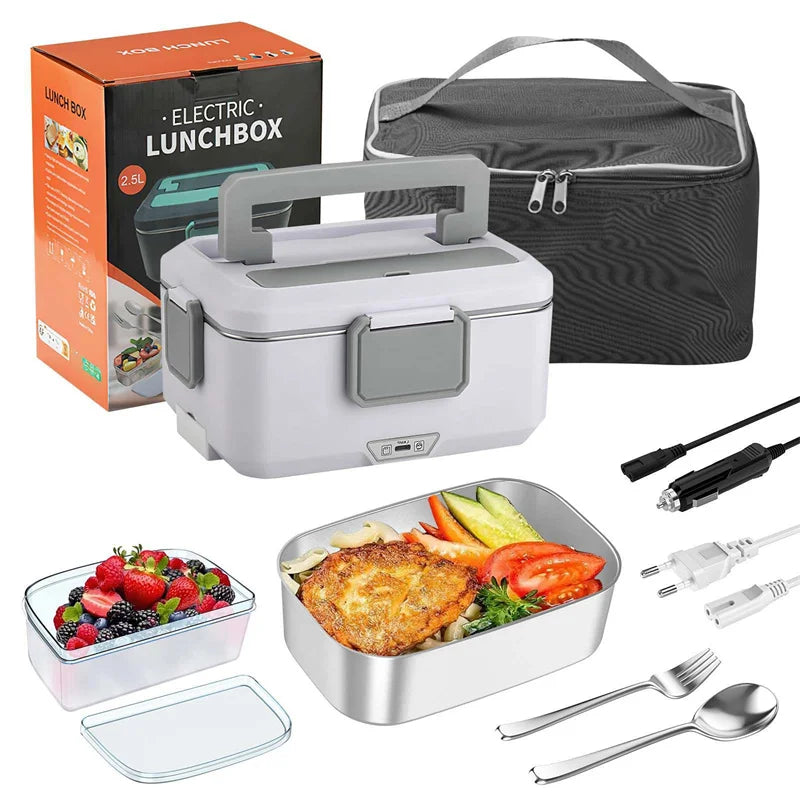 Lunch Box Chauffante 25L Inox 90W 220V Portable pour Voiture