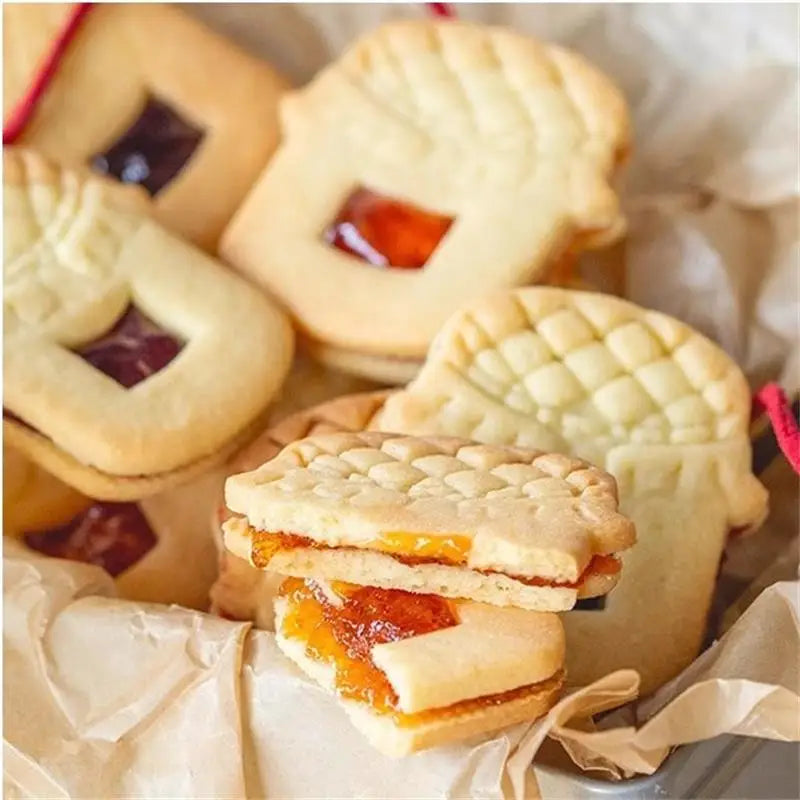 Emporte-pièces en plastique pour biscuits en forme de tartes - 3D Noël