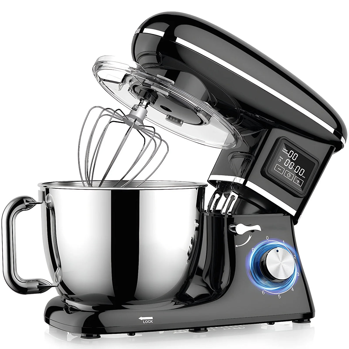 Robot pâtissier 6,5 L noir