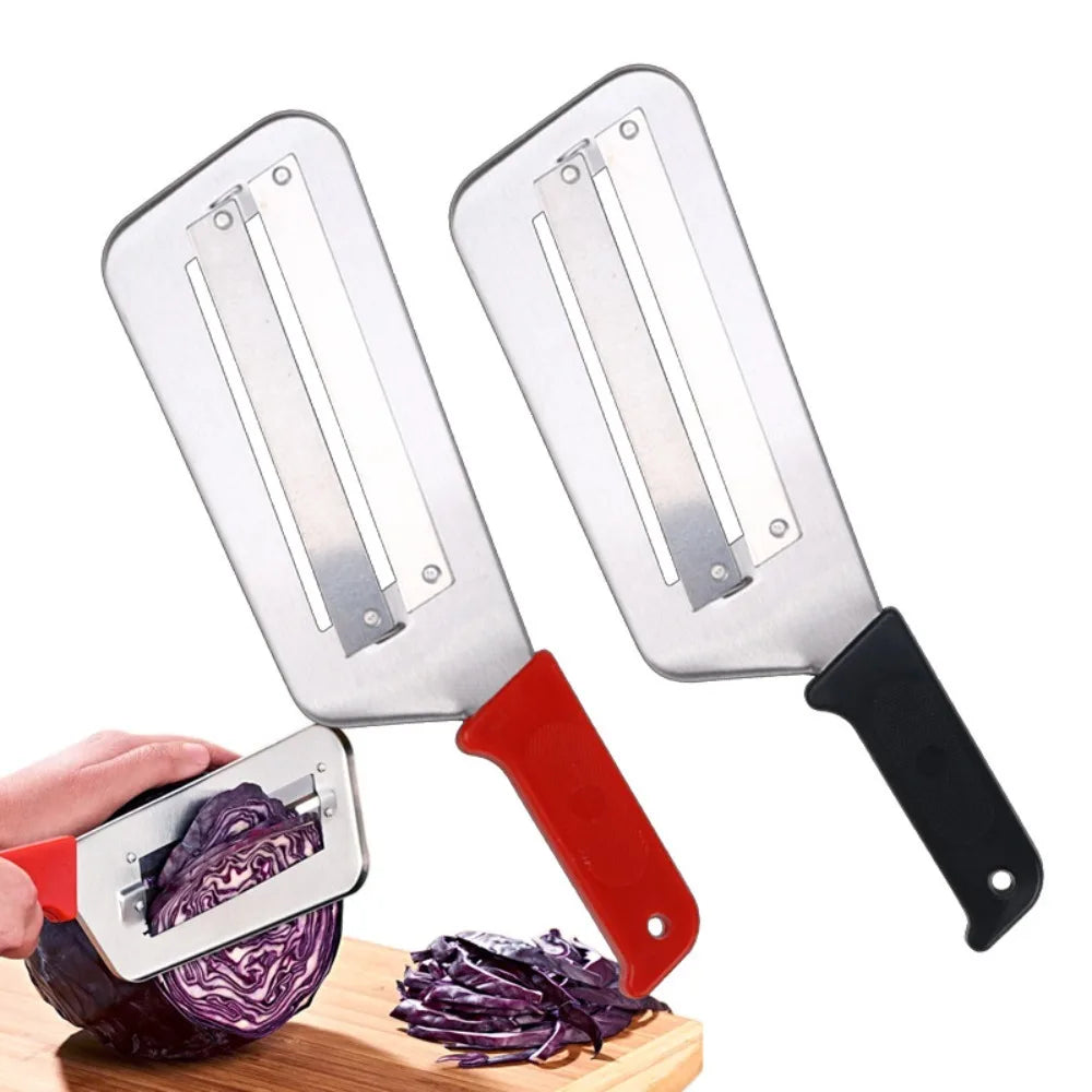 Coupe-légumes Inox Multifonction | Slicer Lame Plate Acier 2 pièces