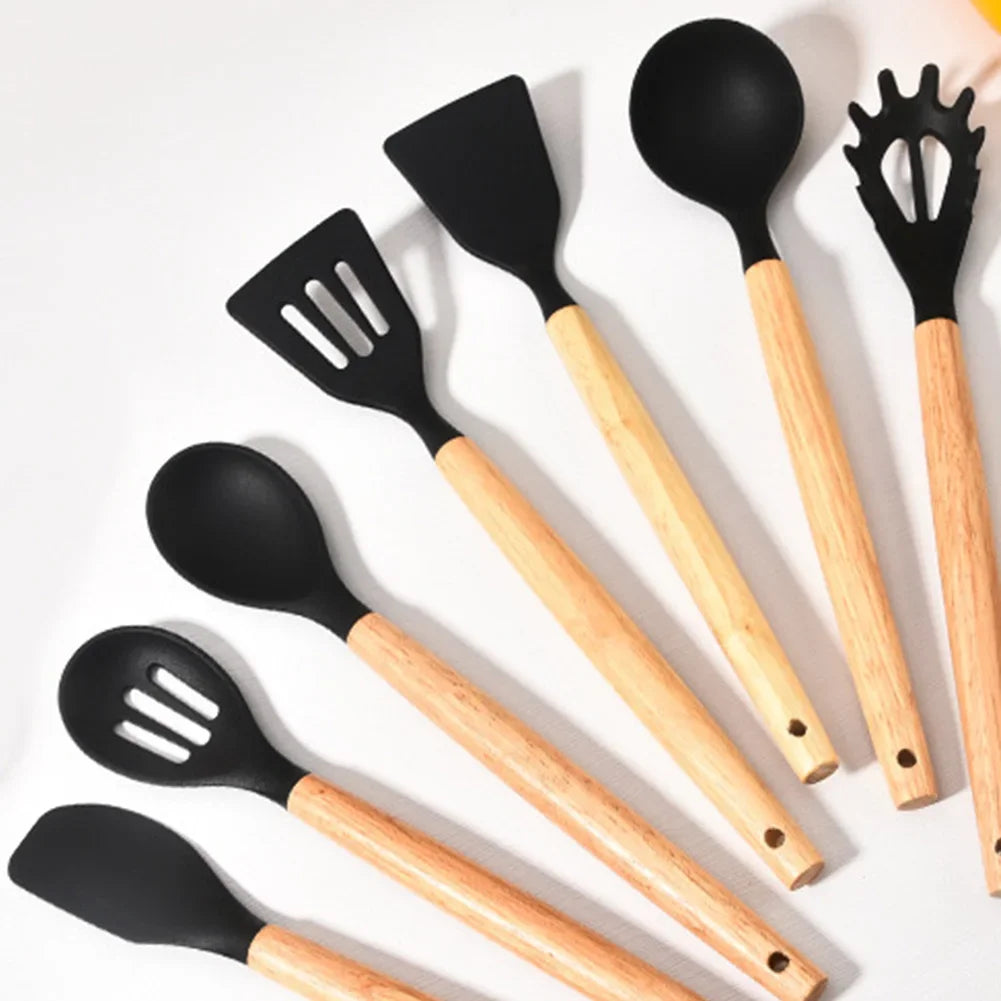 ensemble d'ustensiles en silicone polyvalents pour la cuisine