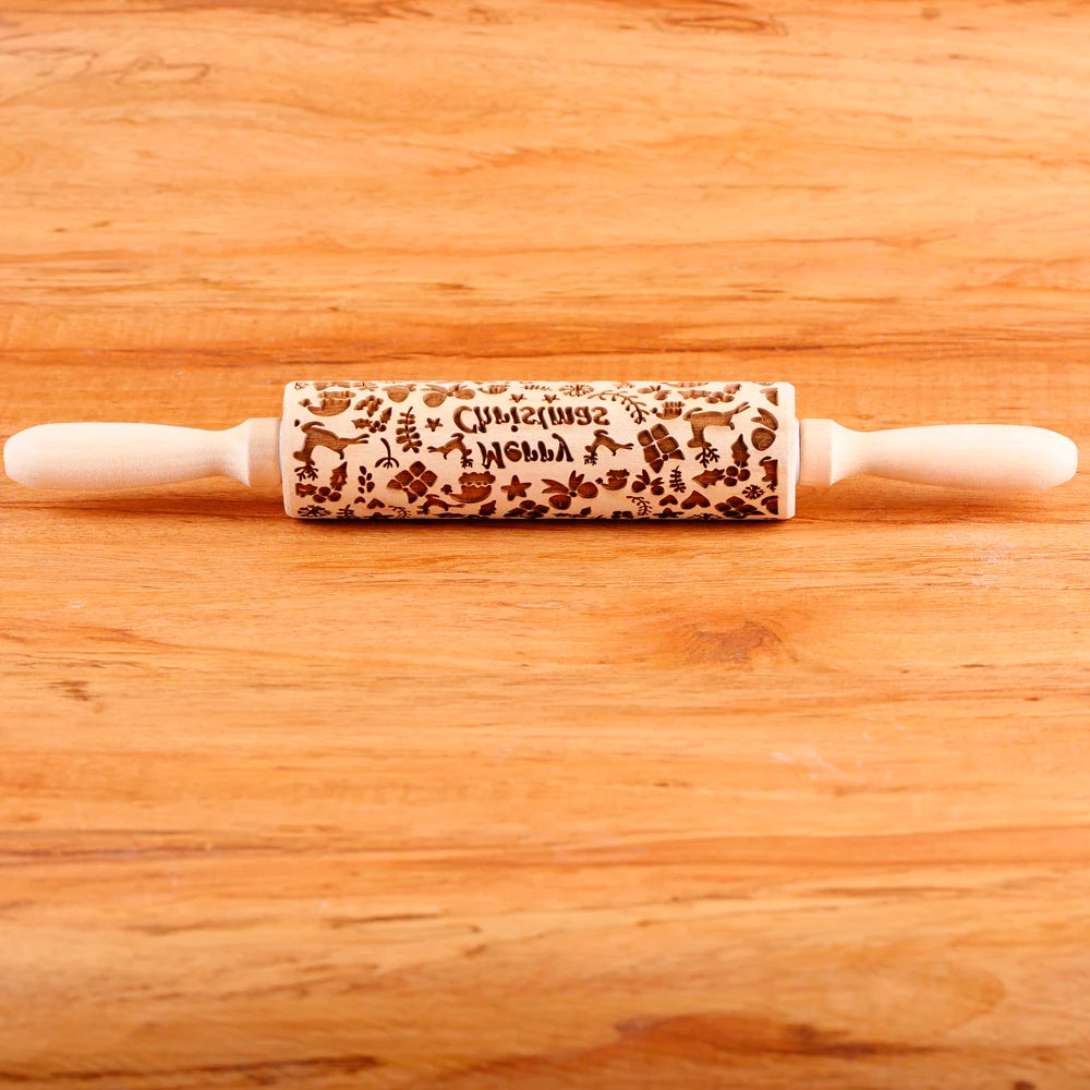 design original pour rouleau à pâtisserie en bois