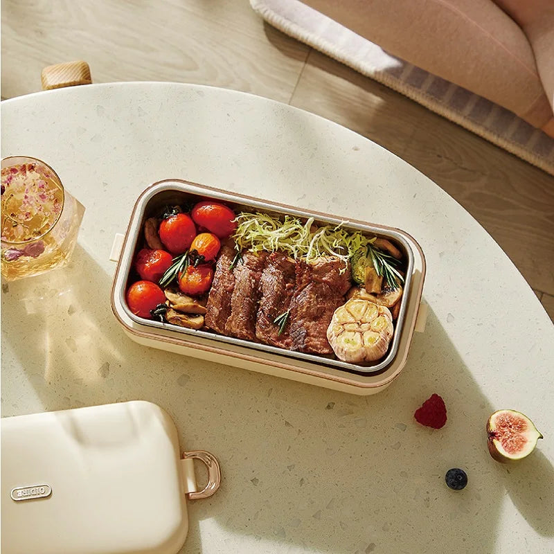 Lunch Box Chauffante 45W Inox 304 800ml Isolée Portable