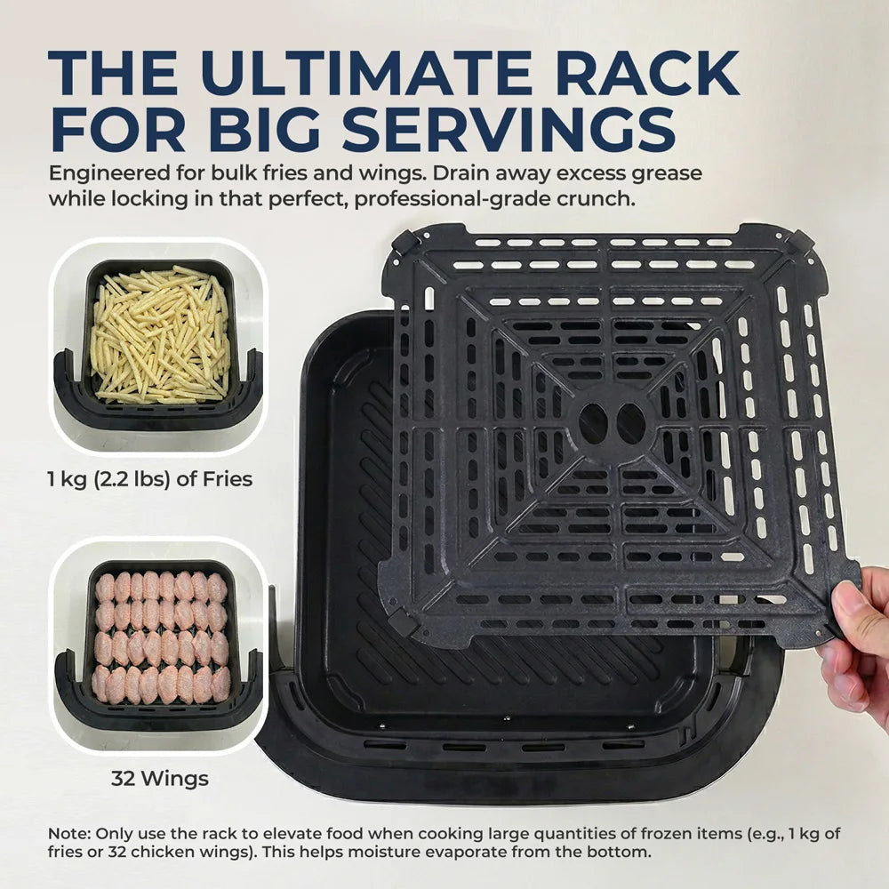 Grille de cuisson de l'air fryer four à pizza pour les grandes quantités