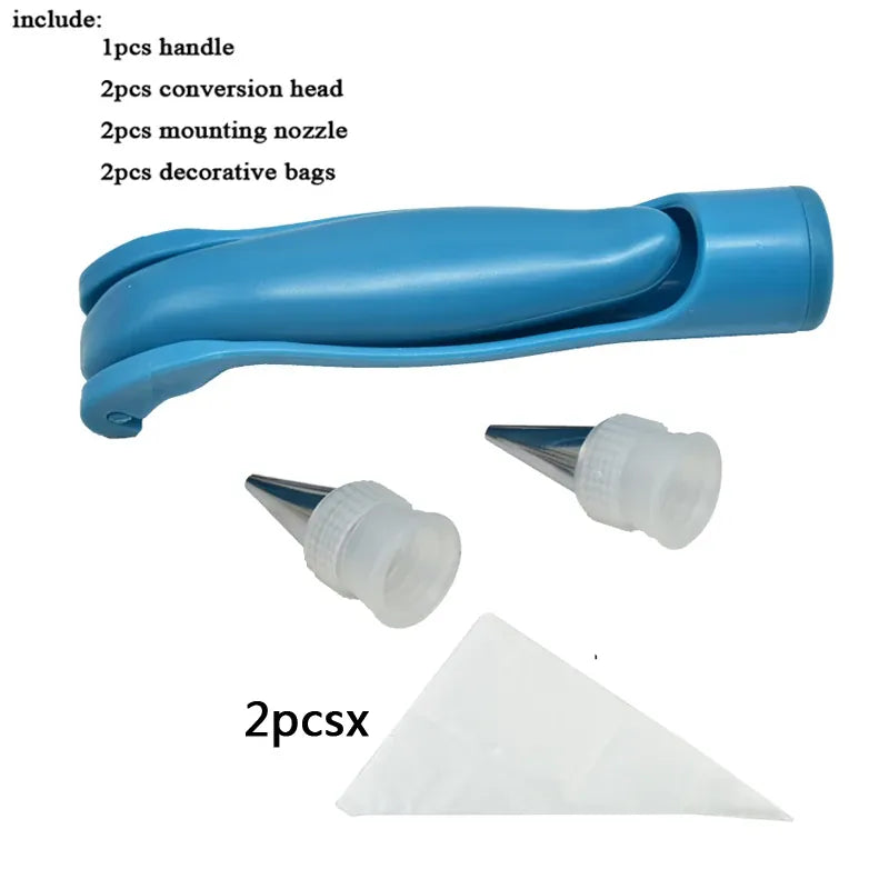 Poches à douilles pâtisserie 7 pièces réutilisables avec accessoires de décoration douillepoche