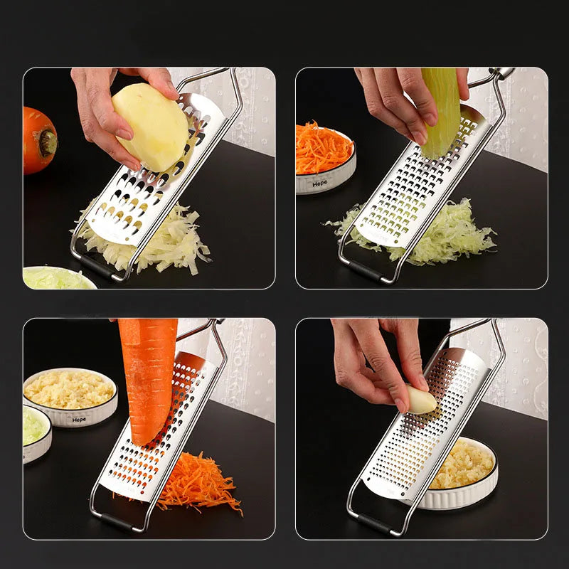 râpe adaptée pour divers aliments en inox