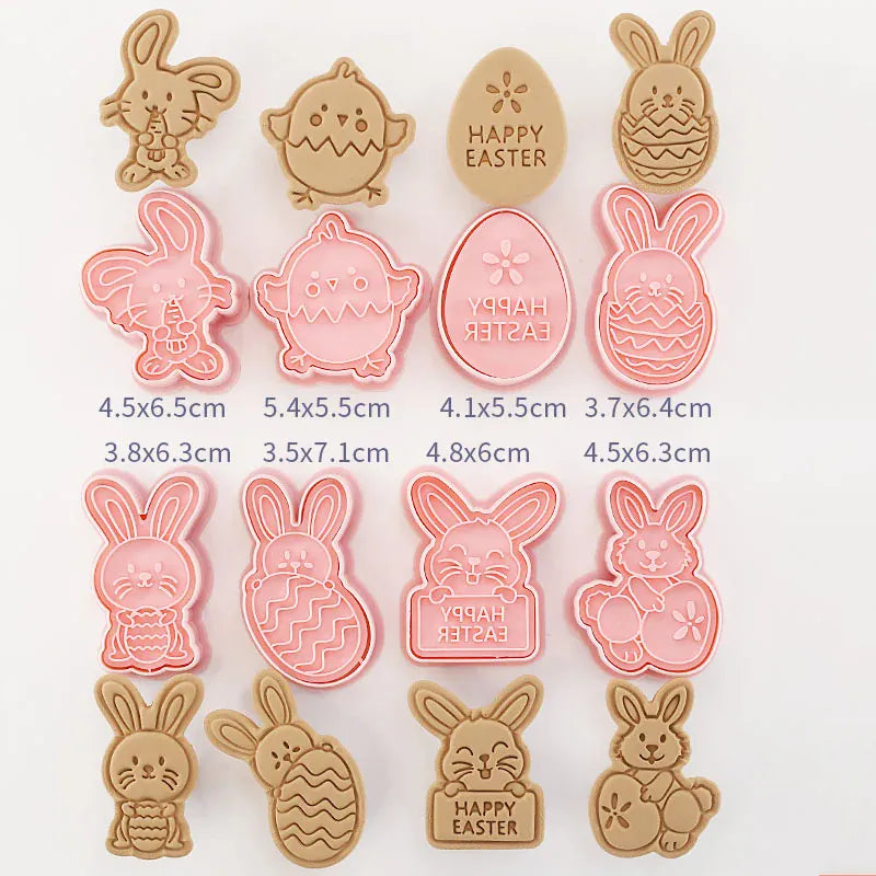 Emporte-pièces à Biscuits - Set de 8 Découpeurs en Plastique 3D emportepieces