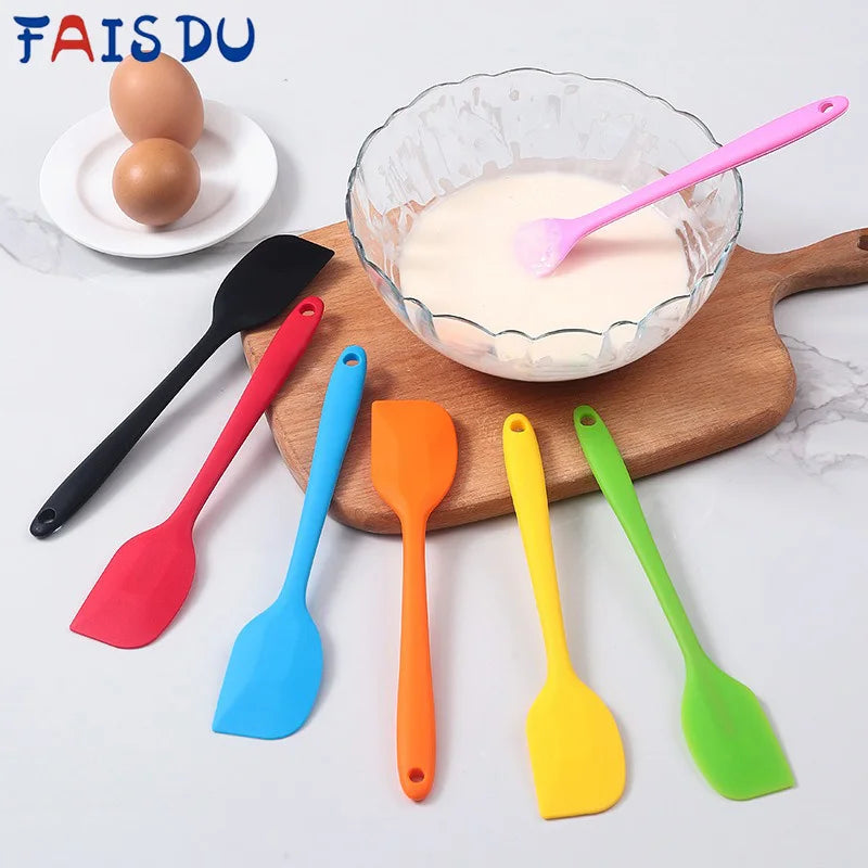 Spatule Silicone Multicolore Résistante à la Chaleur pour Pâtisserie