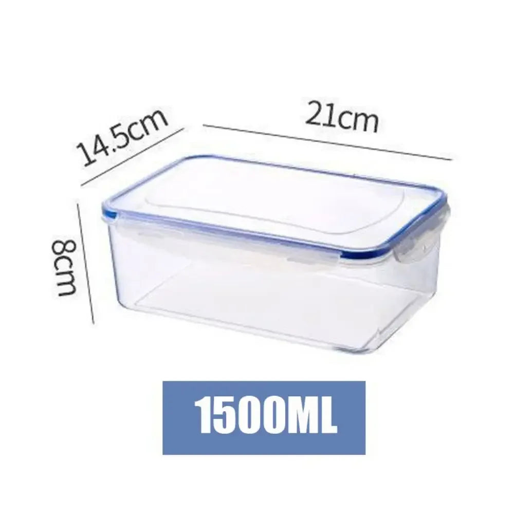 boîte hermétique de stockage en plastique