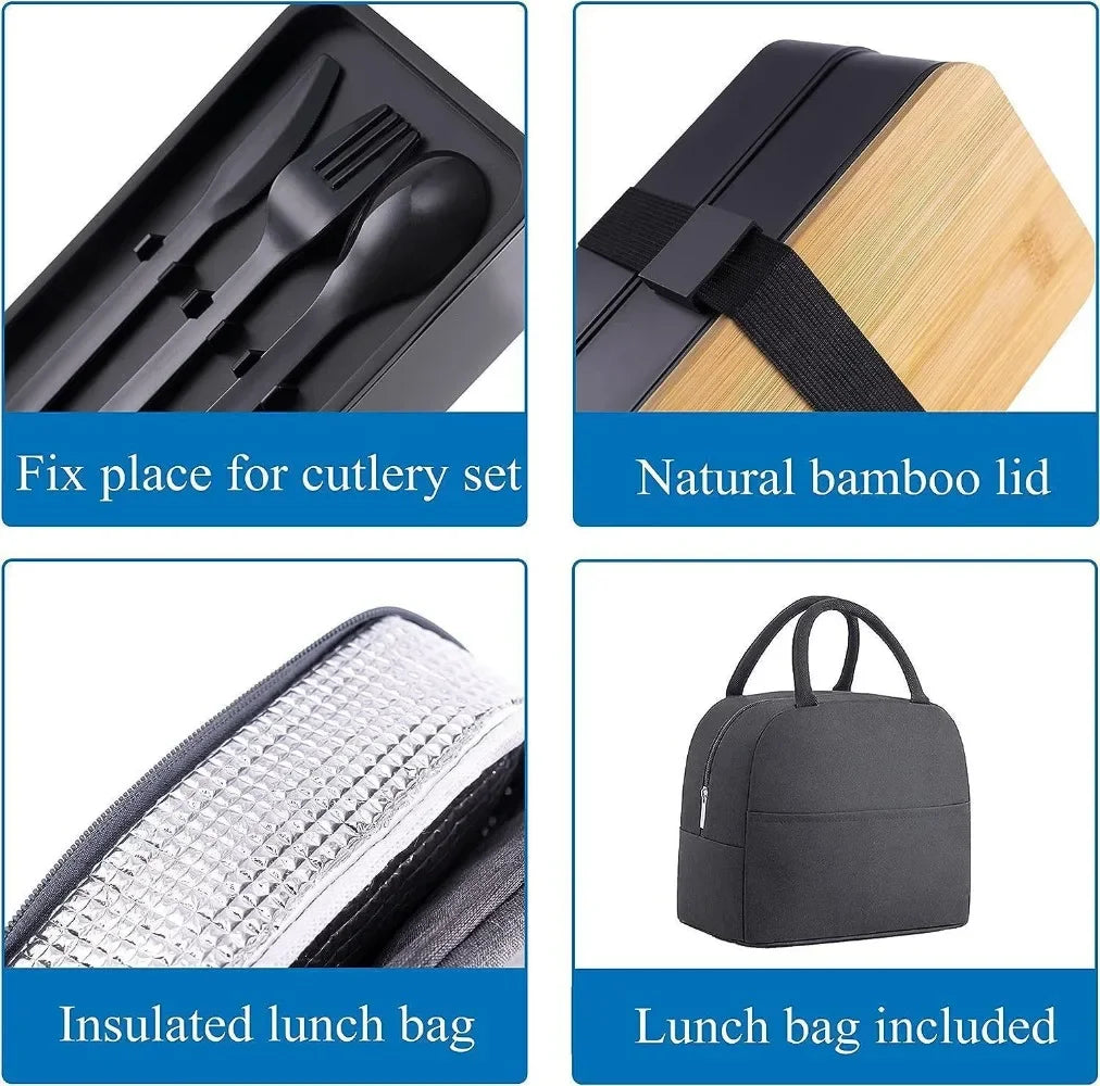 conteneur alimentaire bento en bambou