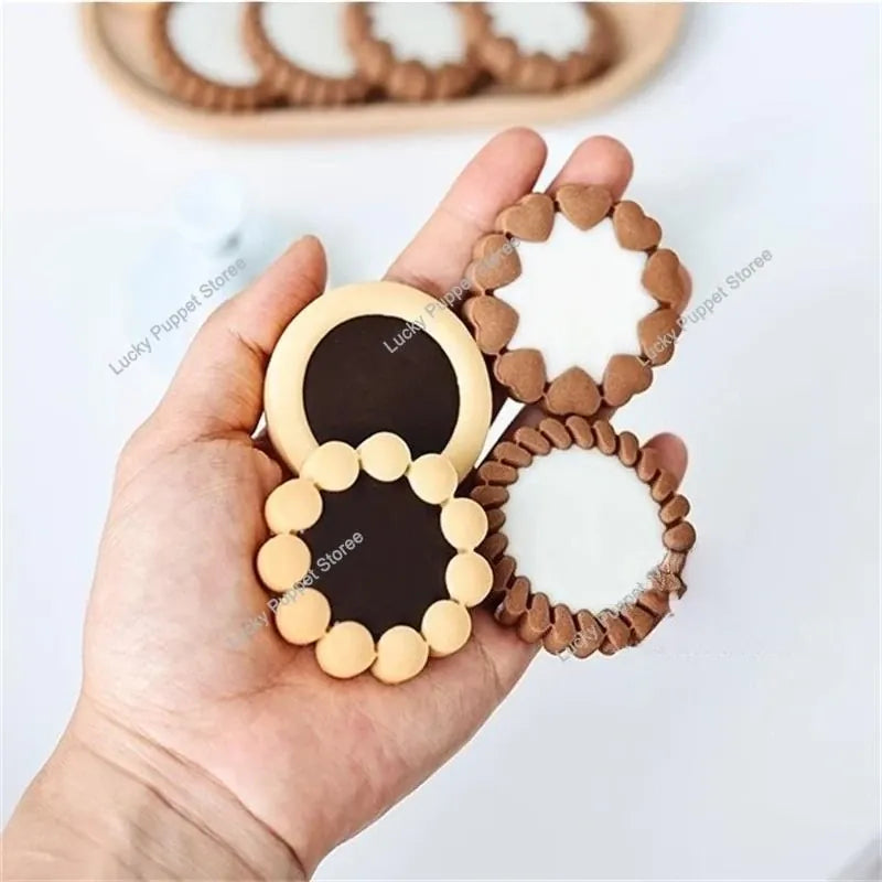 Emporte-pièces à biscuits en métal - Set de 3 modèles floraux emportepieces