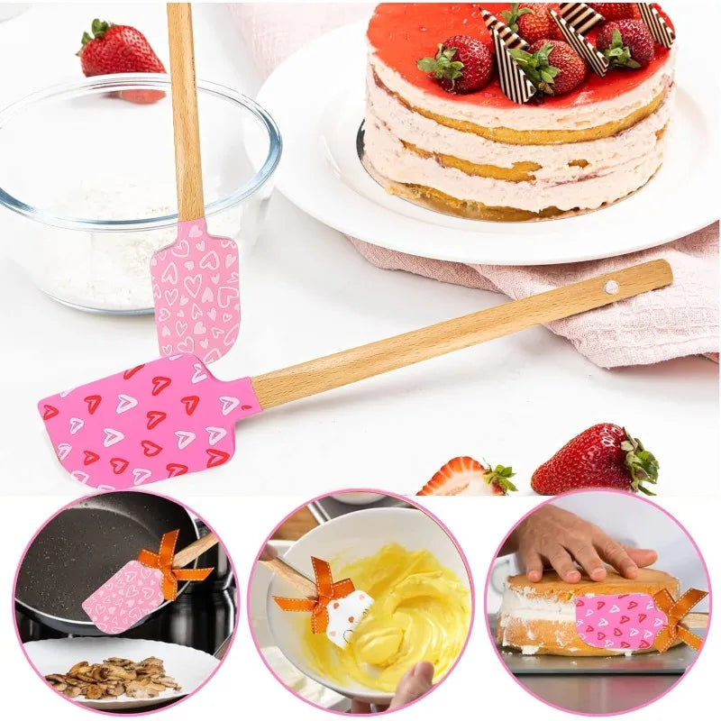 ensemble de spatules pour pâtisserie en silicone