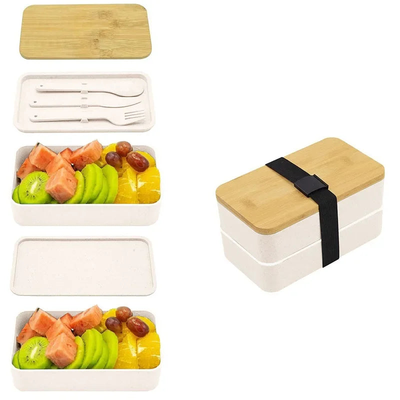 boîte à lunch réutilisable en plastique