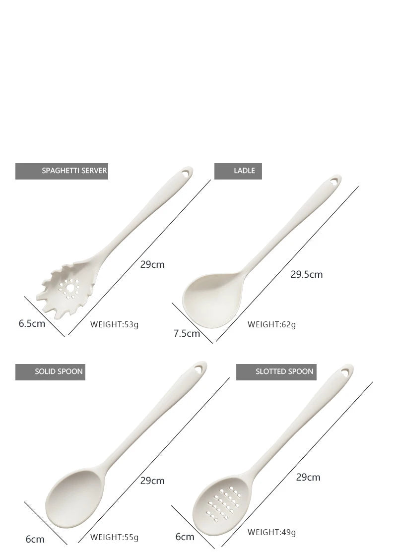 kit d'ustensiles de cuisine hauts en couleur