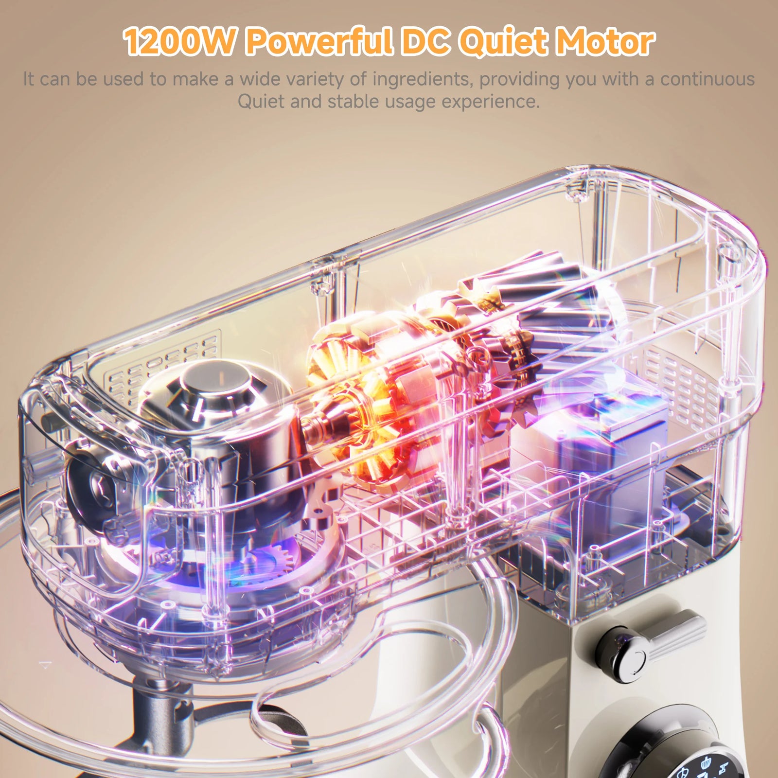 Moteur DC 1200 W du robot pâtissier