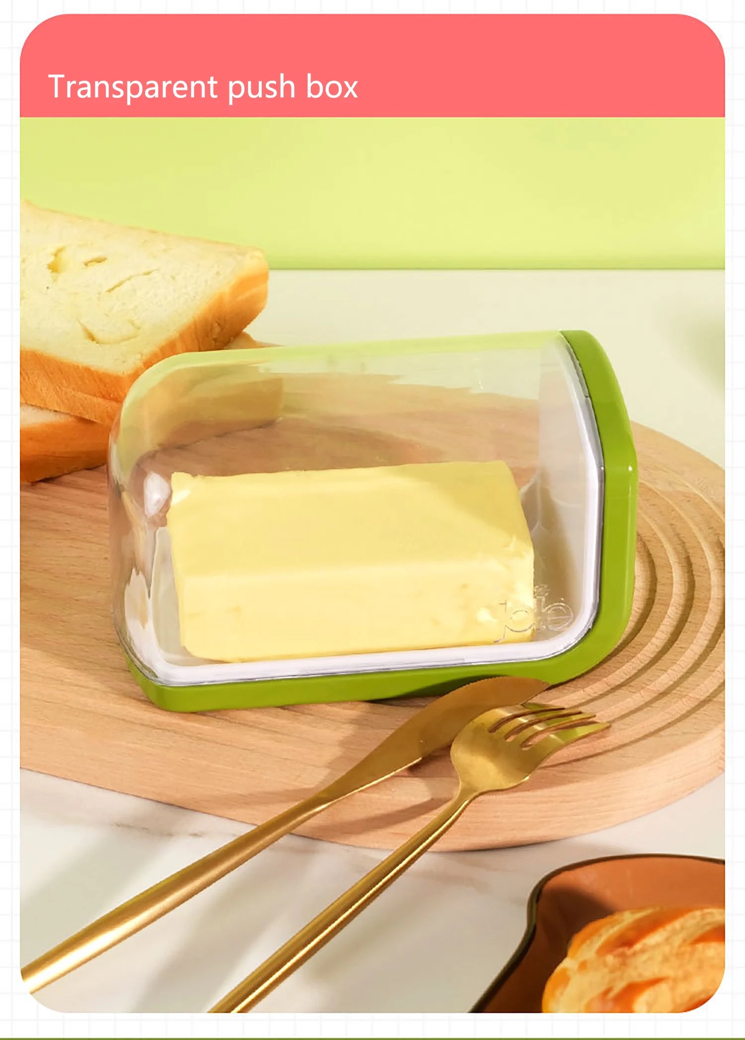 récipient pratique pour conserver le beurre frais