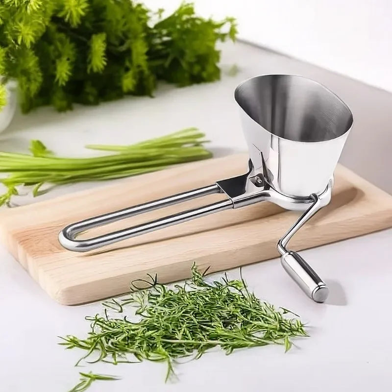 hachoir à légumes en inox pour herbes