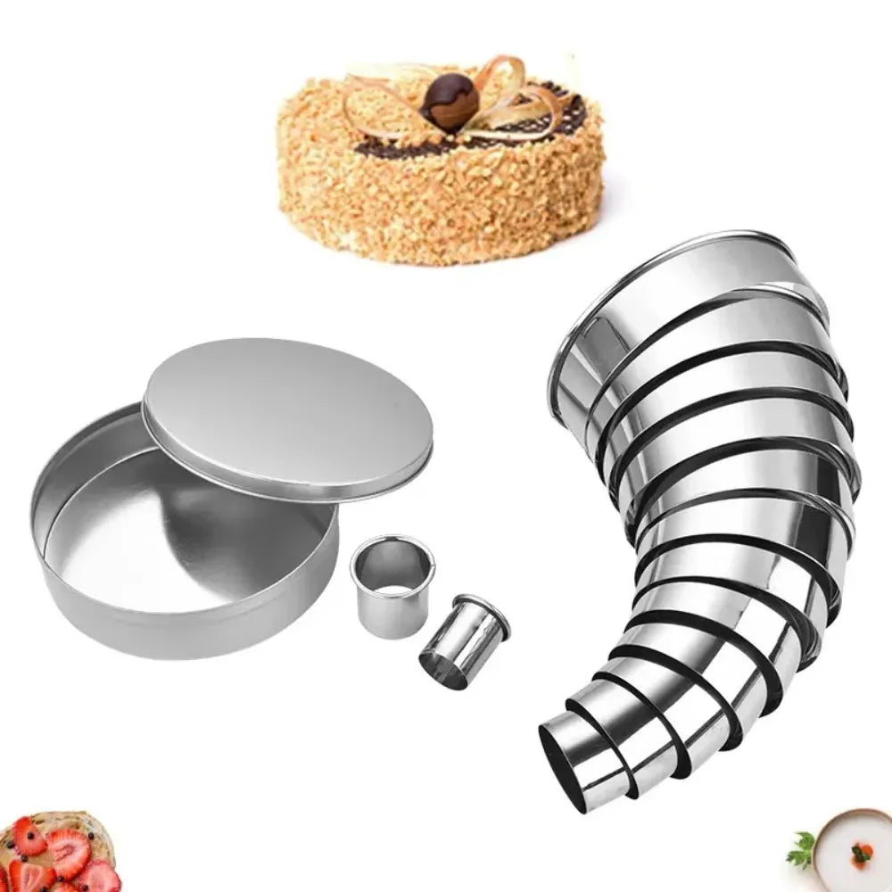 Ensemble de 11 emporte-pièces ronds en acier inoxydable pour pâtisserie emportepieces