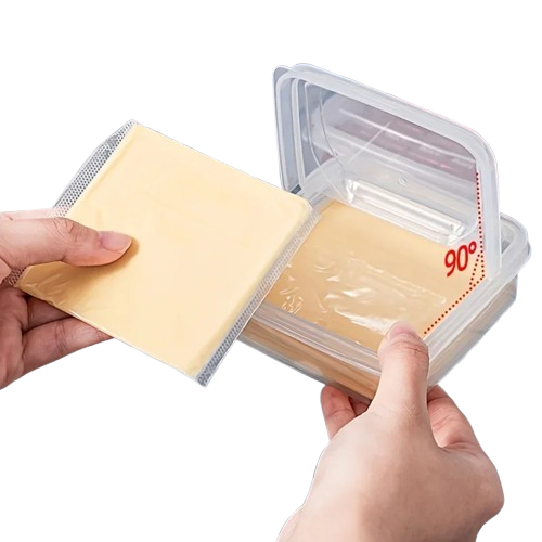 Boîte de Rangement Transparent pour Fromage et Beurre