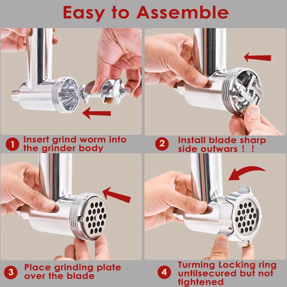 accessoire inox pour hachoir à viande
