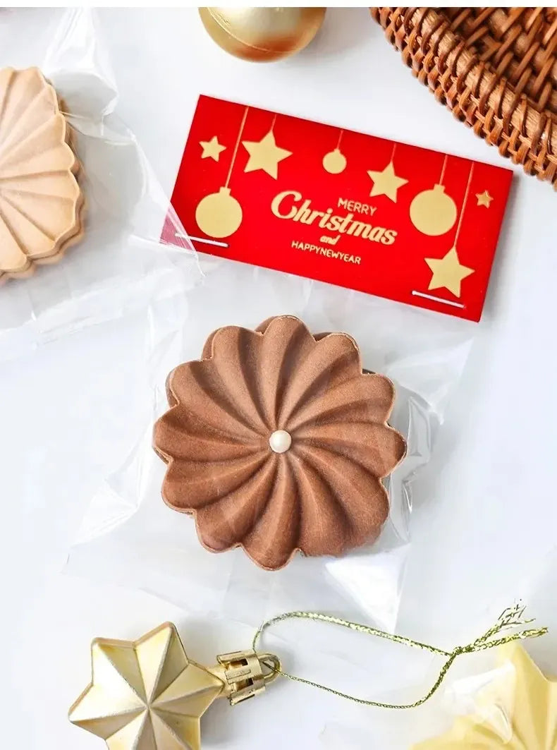 Emporte-pièce en silicone pour biscuits en forme de fleur - 3 pièces emportepieces