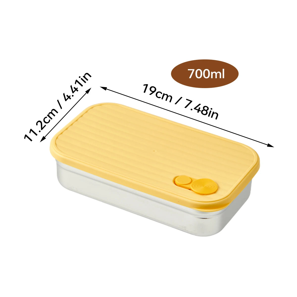 boîte à snack inox 700ml
