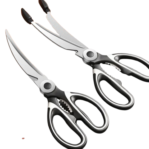 Ciseaux BBQ Multi-Fonctions Inox 304 avec Pince et Brosse Accessoire