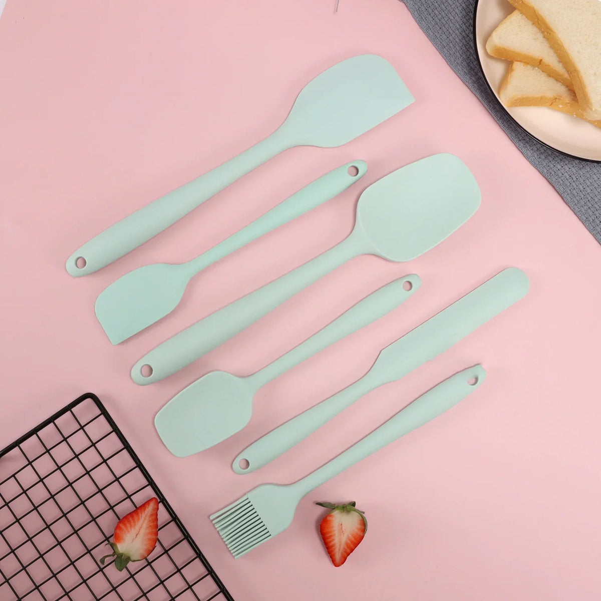 set de six spatules pour cuisson sécurisée