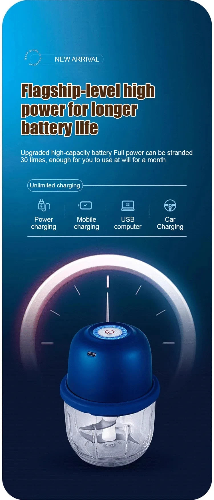 mini hachoir électrique polyvalent pour cuisine