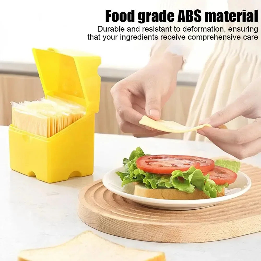boîte pour fromages à tranches dans le frigo