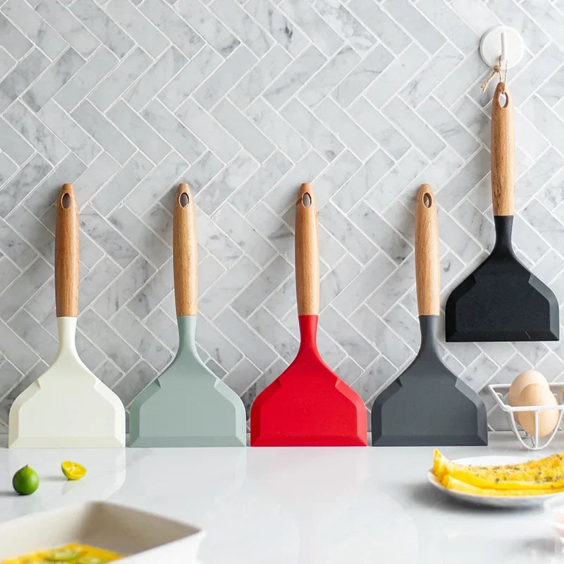 spatule large en silicone pour cuisine