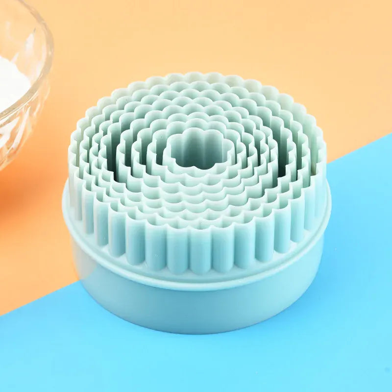 Ensemble de 8 Emporte-Pièces Ronds en Silicone Non-adhésif pour Pâtisserie emportepieces