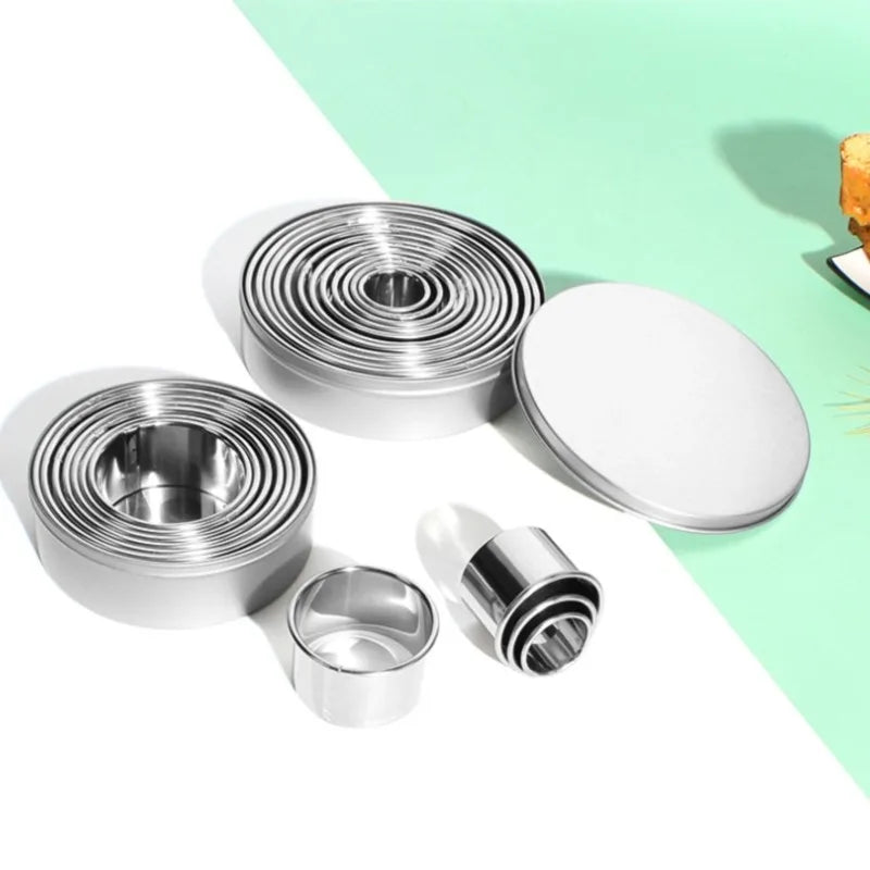 Emporte-pièces en acier inoxydable - Set de 12 pièces pour pâtisserie