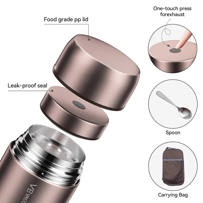 récipient alimentaire isotherme inox
