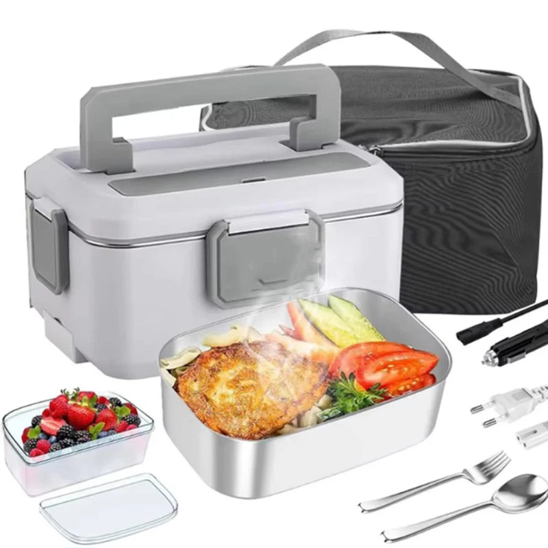 Lunch Box Chauffante 25L Inox 90W 220V Portable pour Voiture