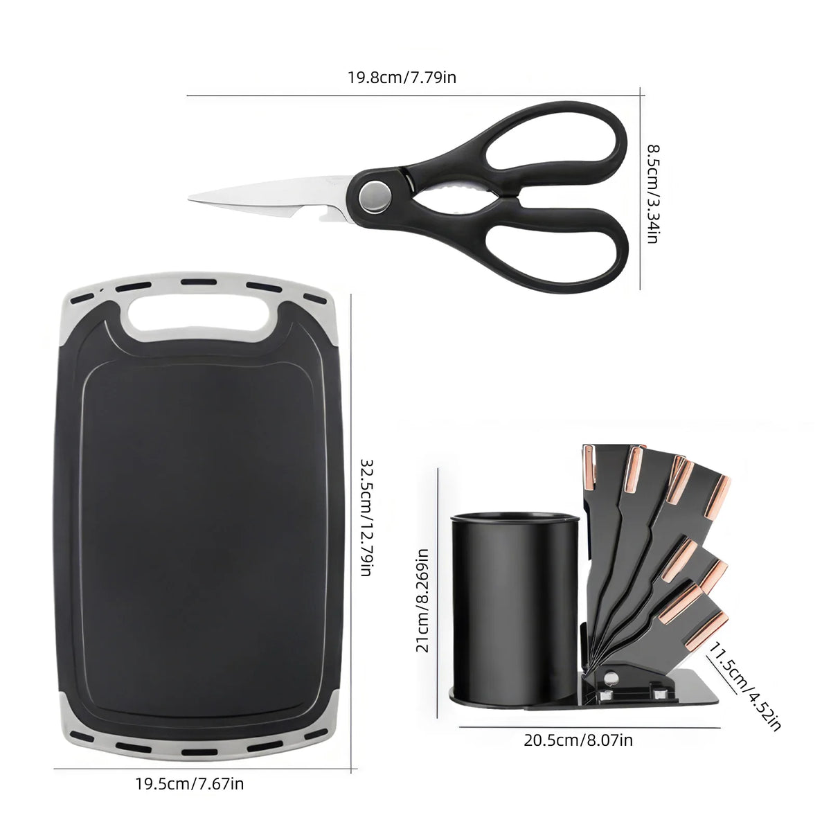 20 ustensiles de cuisine en silicone résistant à 230°C