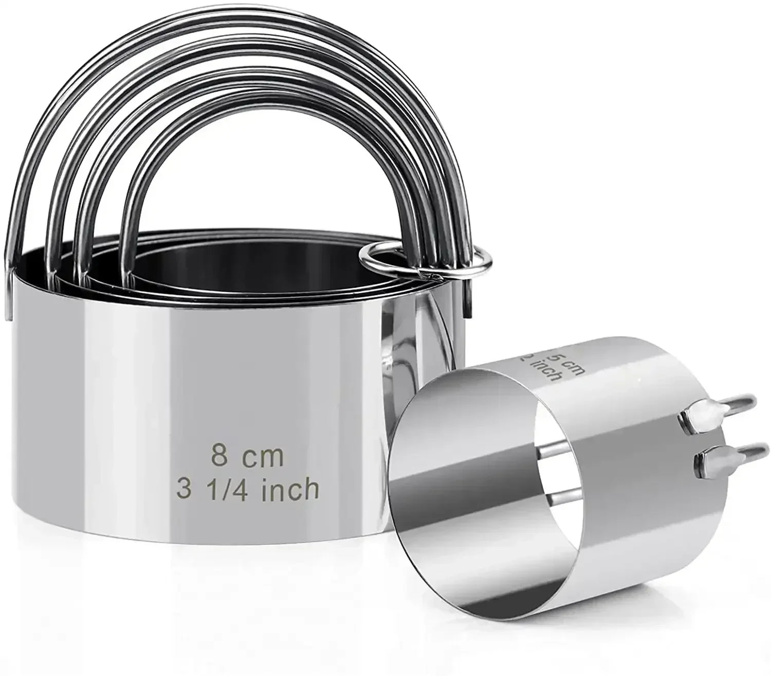 Emporte-pièces à biscuits en acier inoxydable - Set de 5 pièces