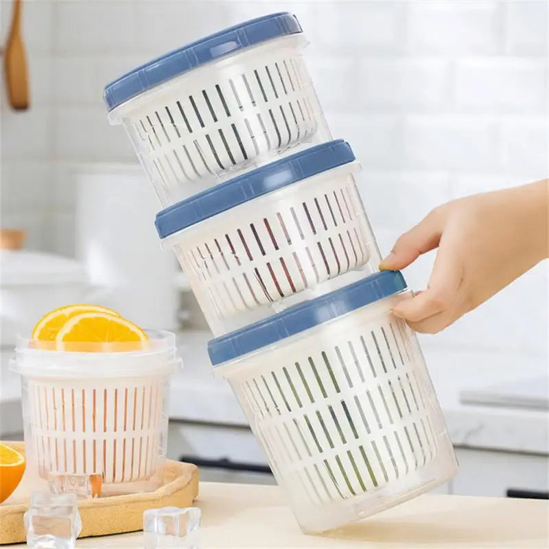 rangement frigo hermétique avec égouttoir