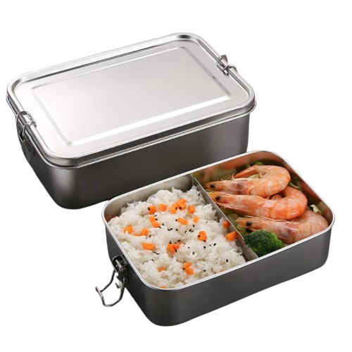 LunchBox Inox 850ml avec Compartiments Amovibles