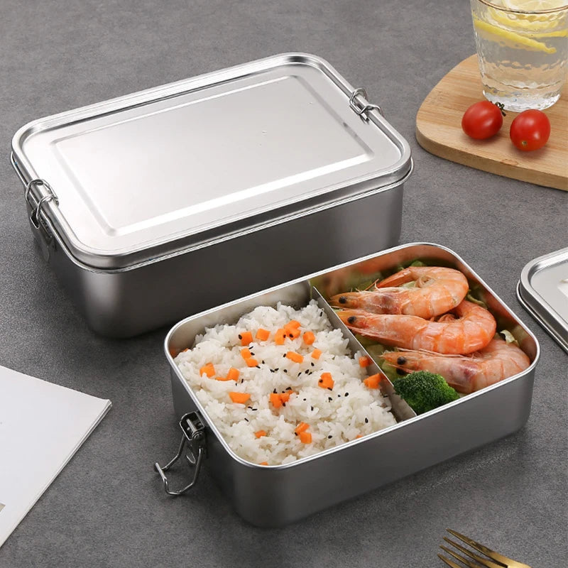 LunchBox Inox 850ml avec Compartiments Amovibles
