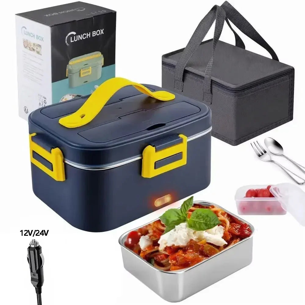 Lunch Box Chauffante 18L 75W 12V24V Portable Étanche avec Sac
