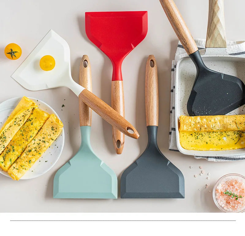 spatule en silicone pour recettes chaudes